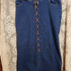 Stretch Denim Skirt Starwear Jean's 16